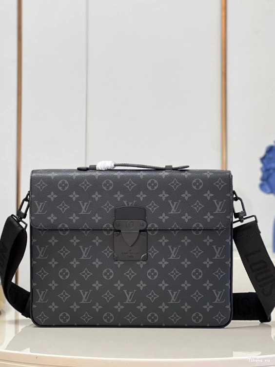 Affordable VUITTON LOUIS LOCK BRIEFCASE S 0811